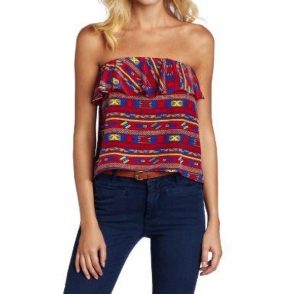Amanda Uprichard ruffle tube top - Picture 1 of 8